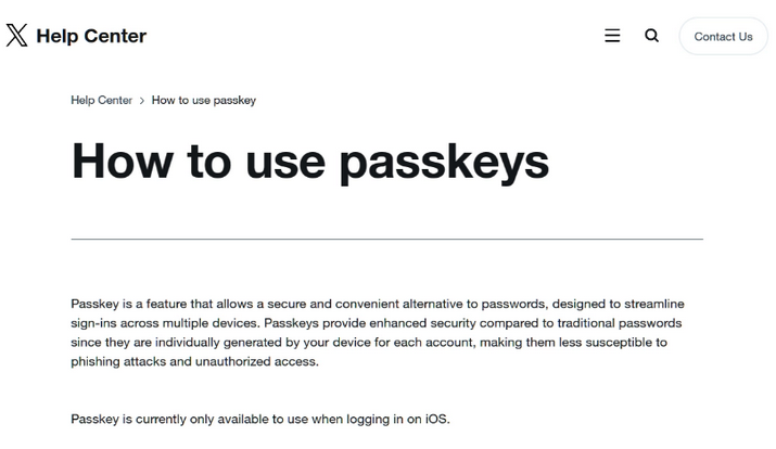 嘉定苹果维修店铺分享iOS用户如何通过通行密钥(Passkey)登录 
