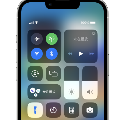 嘉定苹果14预约维修分享iPhone14快速关闭手电筒技巧 